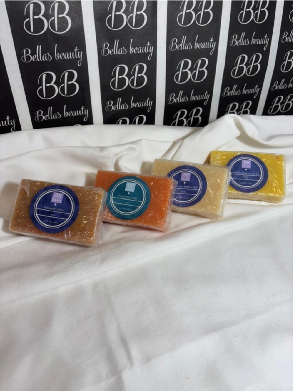 4 Soap Bar Variety Set - Vegan 100% Natural Artisan Bellas Beauty #V42P x40